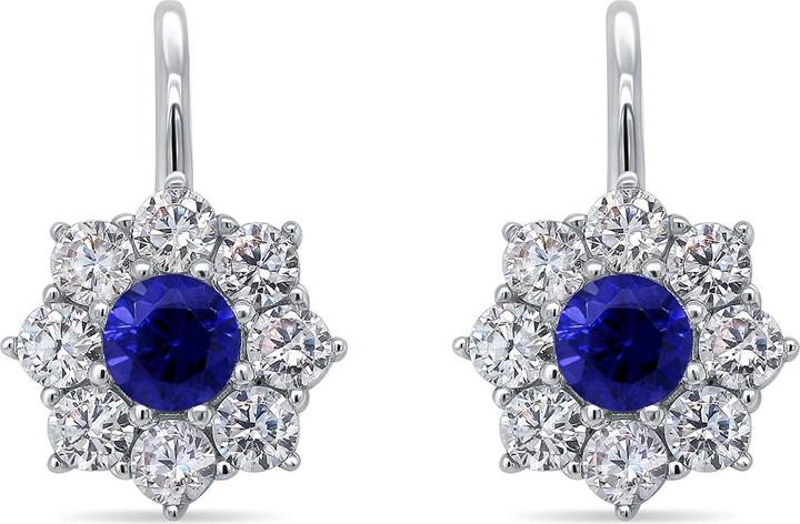 Immagine prodotto Brilio Argento - Orecchini in argento con zirconi chiari e blu EA121W