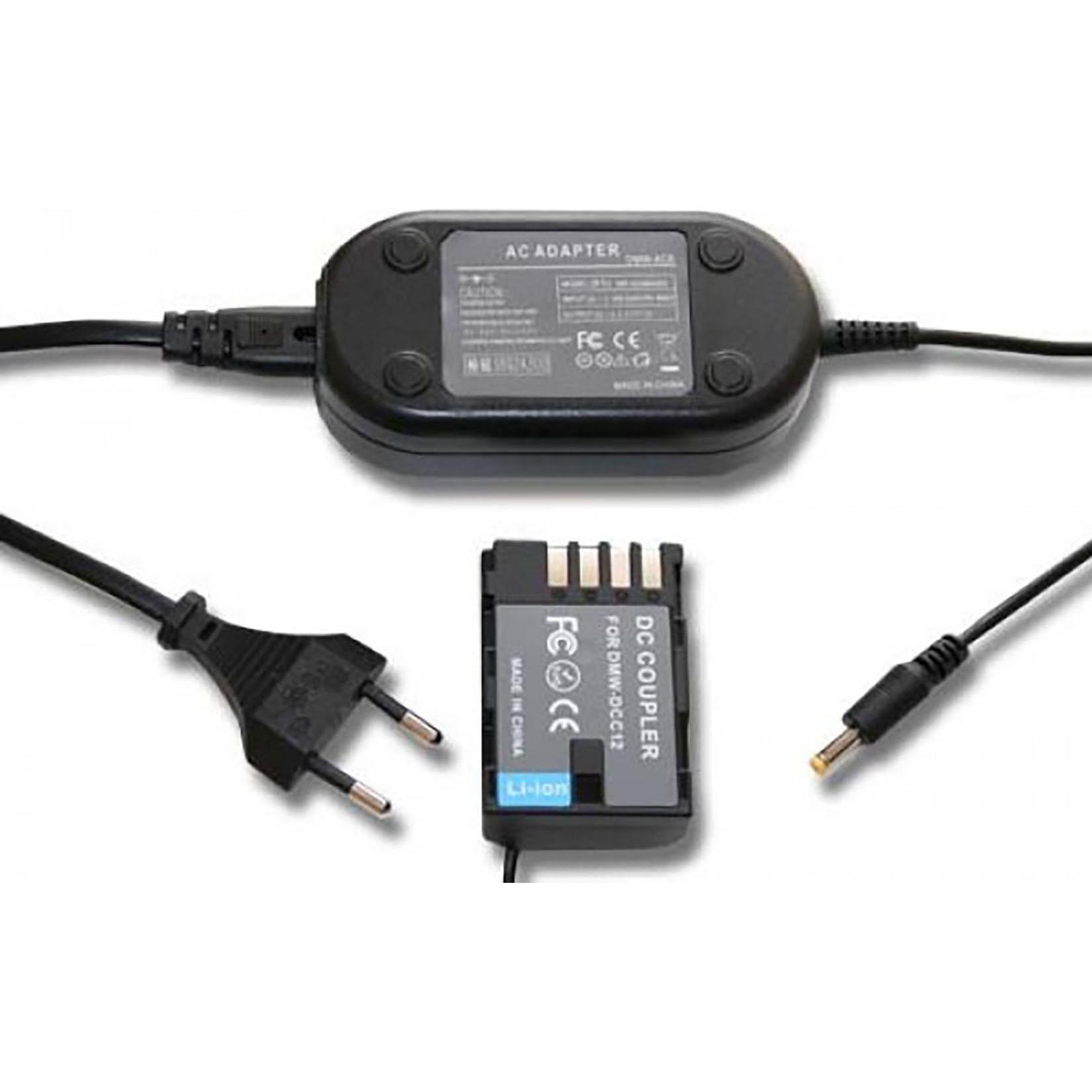AGI Netzteil-Kuppler kompatibel mit Panasonic DMW-BLF19, Kamera Stromversorgung, Schwarz