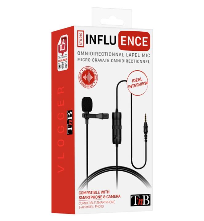 Actual product image T'nB Influence Clip Microphone 360°, 3.5 mm Jack