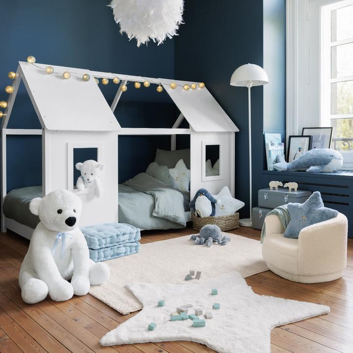 Actual product image Atmosphera Bouclé armchair, white (Child armchair)