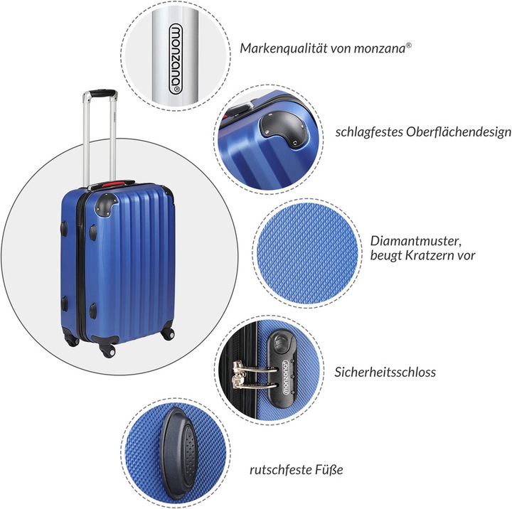 Actual product image Monzana Hard case (90 l, L (90 - 115l))