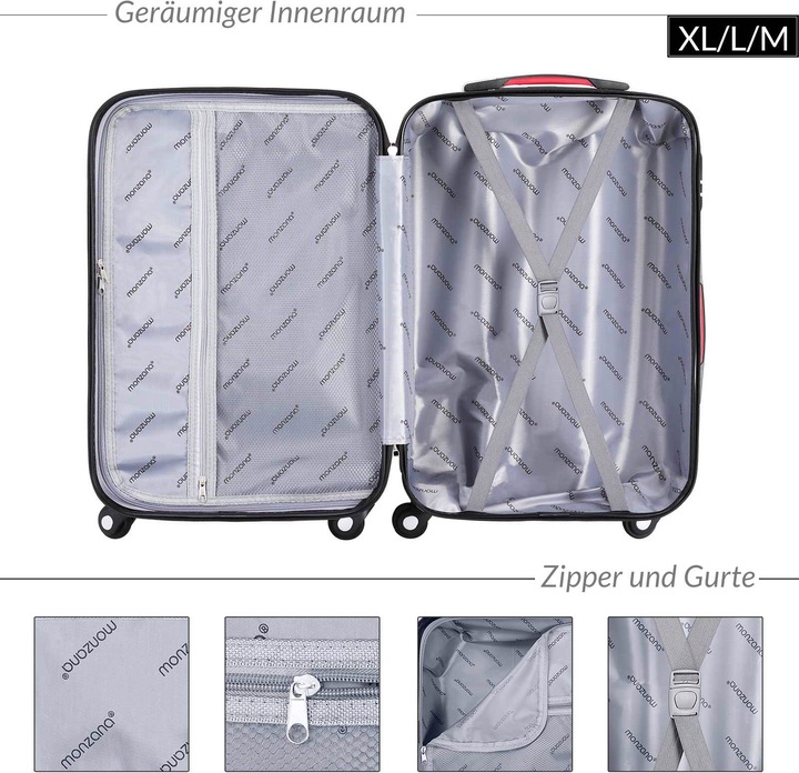 Actual product image Monzana Hard case (90 l, L (90 - 115l))