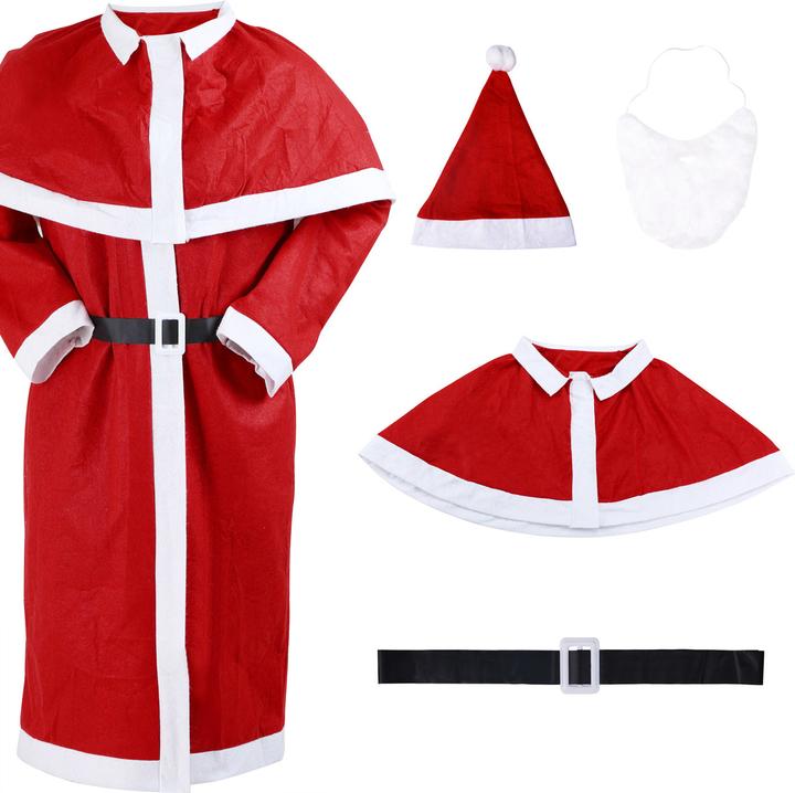 Actual product image Detex Santa Claus suit set 5 pcs. (One size)