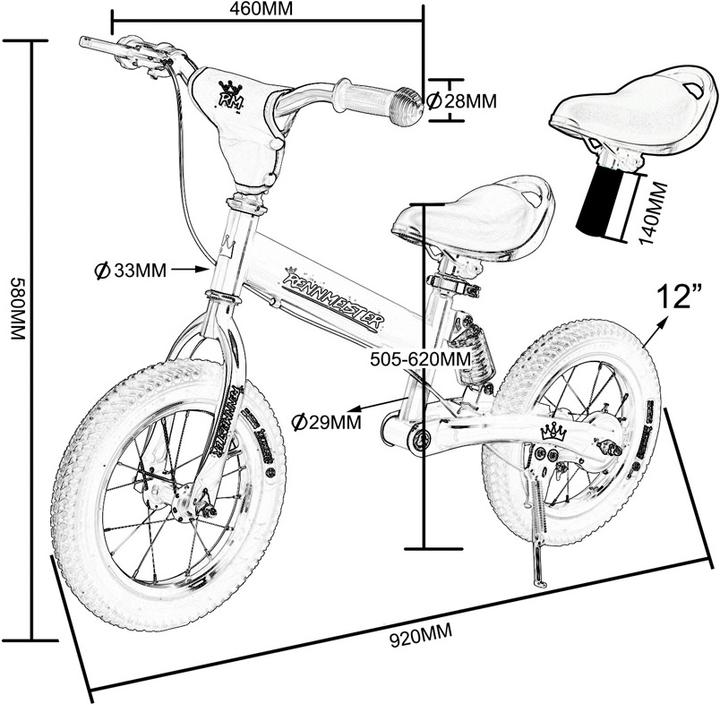 Immagine prodotto Rennmeister Bicicletta per bambini (12")