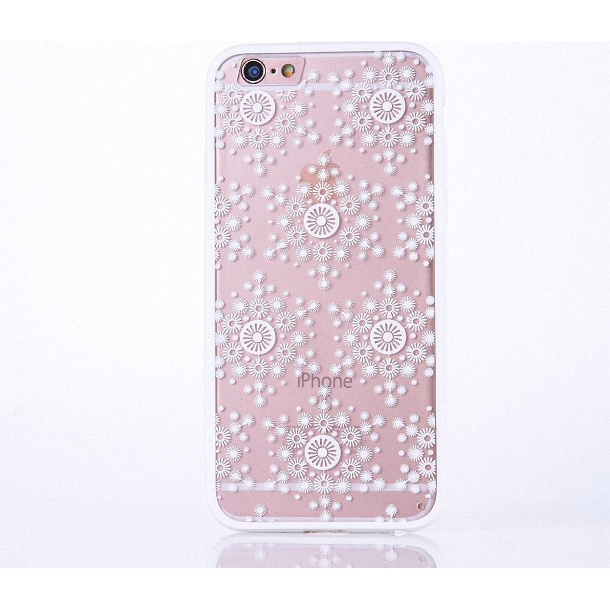 Thumbnail - König Design Apple iPhone 7 Plus Handy Hülle Mandala Case Schutzhülle Motiv Flocken Weiss Neu (Apple iPhone 7 Plus), Sma...