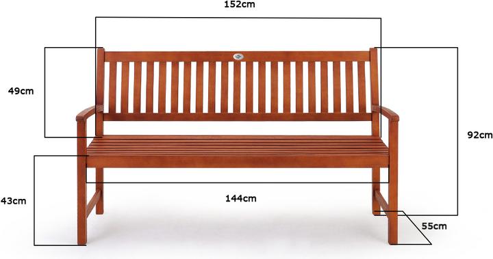 Actual product image Casaria Garden bench