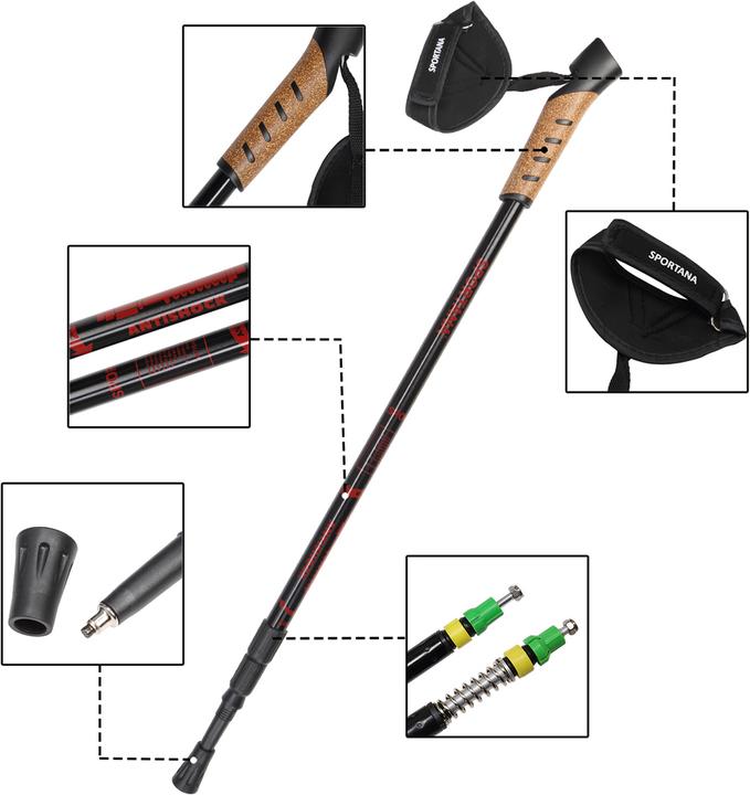 Actual product image Deuba Hiking poles (68 - 135 cm)