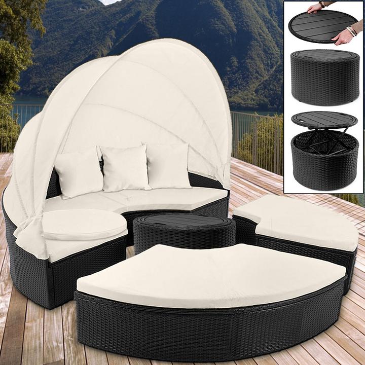 Produktbild Casaria Poly Rattan Sonneninsel