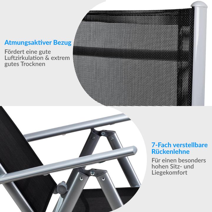 Immagine prodotto Casaria Set di 4 sedie da giardino