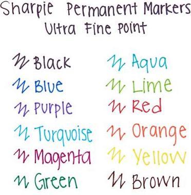 Produktbild Sharpie Permanent Marker Set ”Peacock” (Mehrfarbig, 1 mm, 28 x)