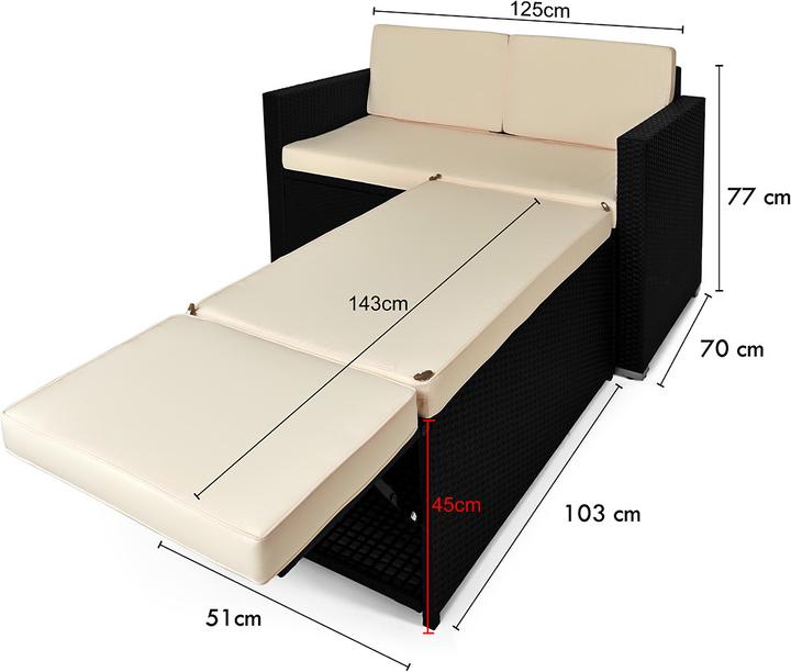 Produktbild Casaria Lounge Set