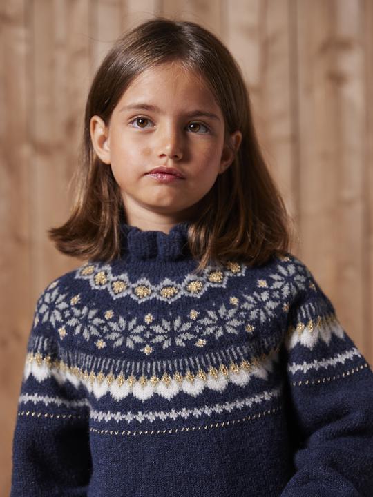 Produktbild Vertbaudet Strickkleid mit Jacquardmuster Mädchen (92)