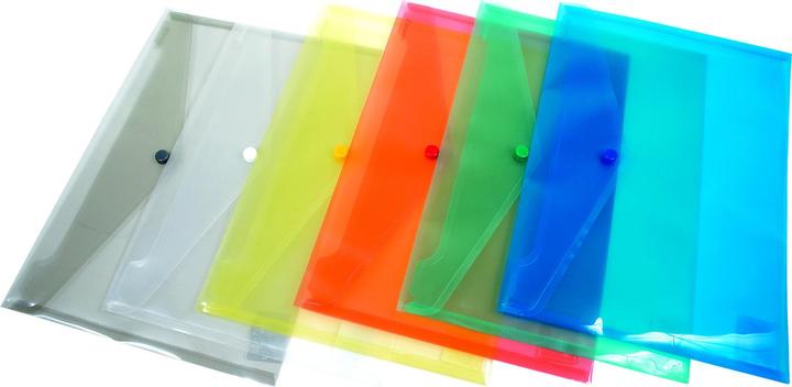 Actual product image Donau envelope cover push button, pp, a7, 180 micron, red