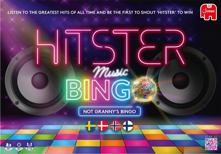 Productafbeelding Asmodée Hitster Bingo Nordic (Deens, Fins, Noors, Zweeds, 2 - 6 Spelers)
