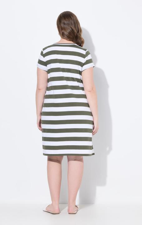 Produktbild Ulla Popken Bellieva-Jerseykleid, Raffung, Halbarm (GOTS) (50, 52)