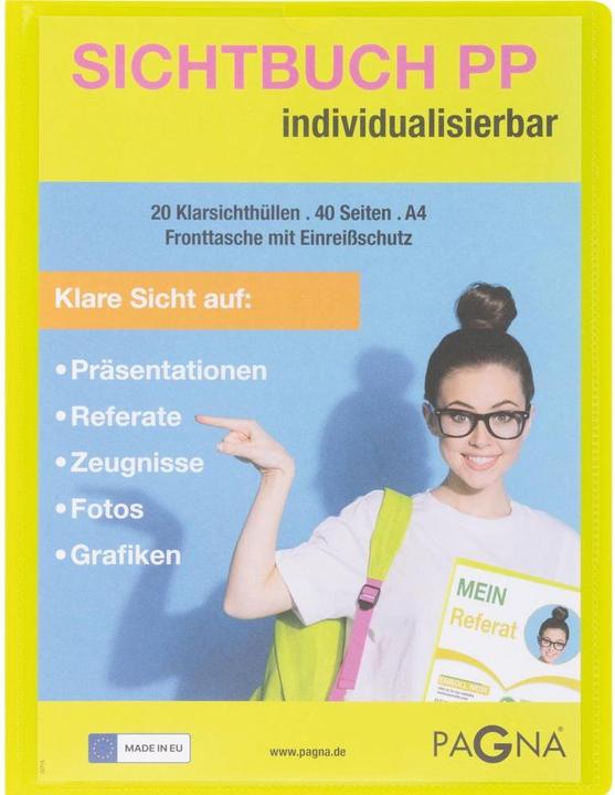 Actual product image Pagna School Sichtbuch DIN A4, 20 Hüllen lindgrün (A4, 1x)