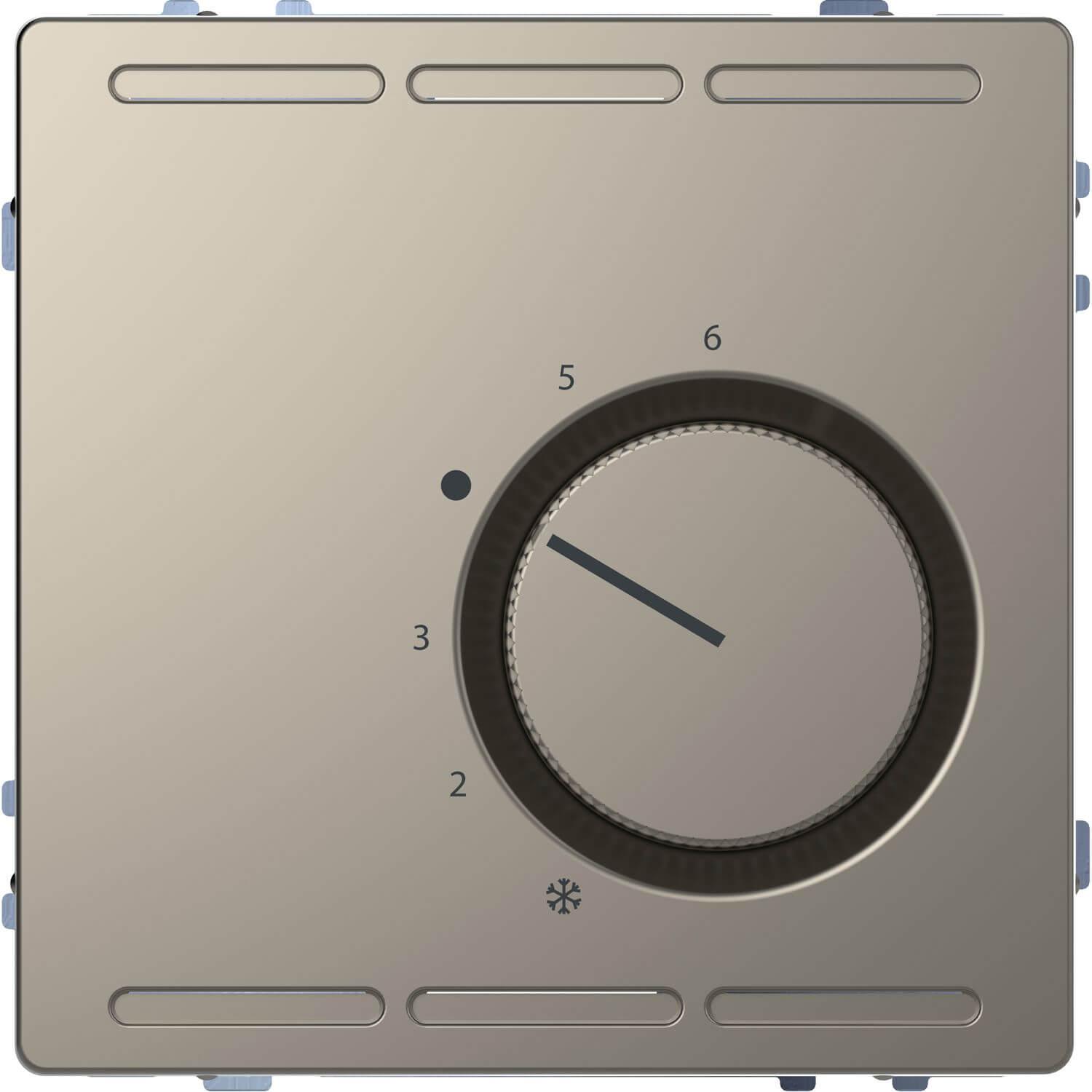 Merten RTR 230V m. Wechselk. u. Zentralpl., MEG5762-6050, Thermostat, Grau