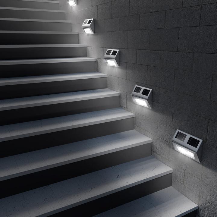 Actual product image Deuba 4x LED Solar Wall Light (800 lm, IP65)