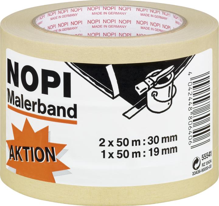 Produktbild NOPI 3x Kreppband, Dreierpack (19 mm)