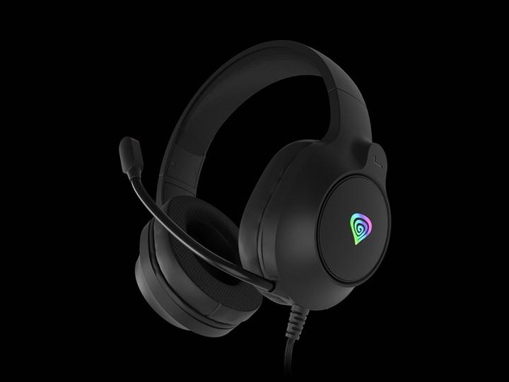 Actual product image Genesis Wireless headphones Neon 213 RGB Gaming Headset with Microphone, Black (Cable)