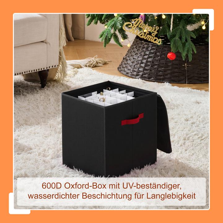 Produktbild Relaxdays Weihnachtskugel Aufbewahrungsbox (36.50 cm, 1x)
