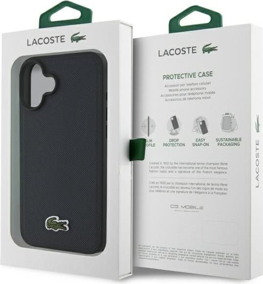 Produktbild Lacoste LCHMP16MPVCV iPhone 16 Plus 6.7" granatowy/navy hardcase Iconic Petit Pique MagSafe (Apple iPhone 16 Plus)