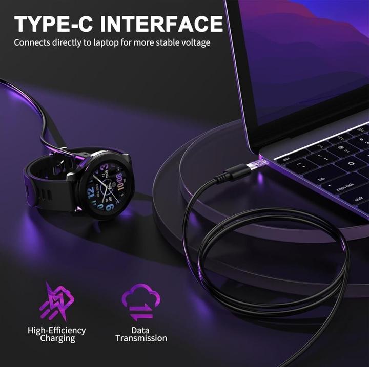 Image du produit PowerGuard Garmin USB-C Ladekabel Smartwatch Charge Cable