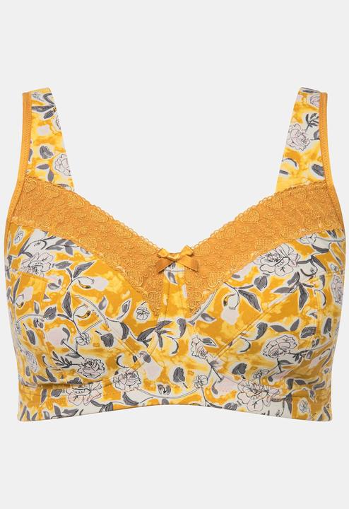 Actual product image Ulla Popken Floral Relief Bra (90 E)