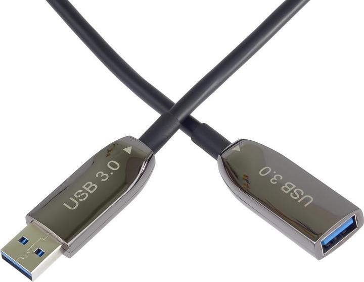 Produktbild PremiumCord USB 3.0 prodlužovací optický AOC kabel A/Male - A/Female 10m (10 m, USB 3.2 Gen 1)