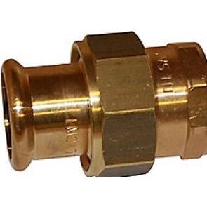 Sanha, Rohrverbindungstechnik, vormontage 3/4x22 mm - Muffe-Cu-Presse, Schalen M und V, Universal (Pressverbindung)