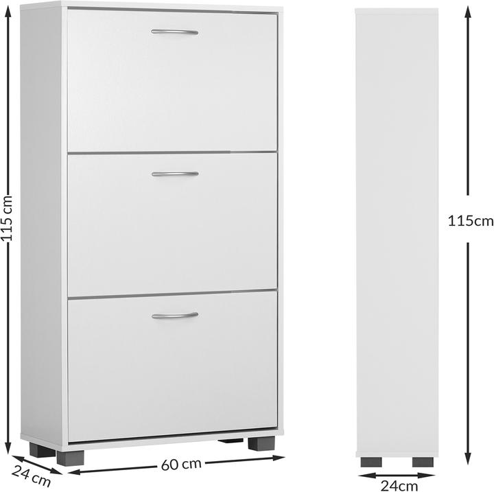Actual product image Casaria Shoe closet (115 x 60 x 24 cm)