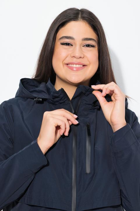 Actual product image Ulla Popken Parka, Zipper-Seitenschlitze, Kapuze, Zipptaschen (50, 52)