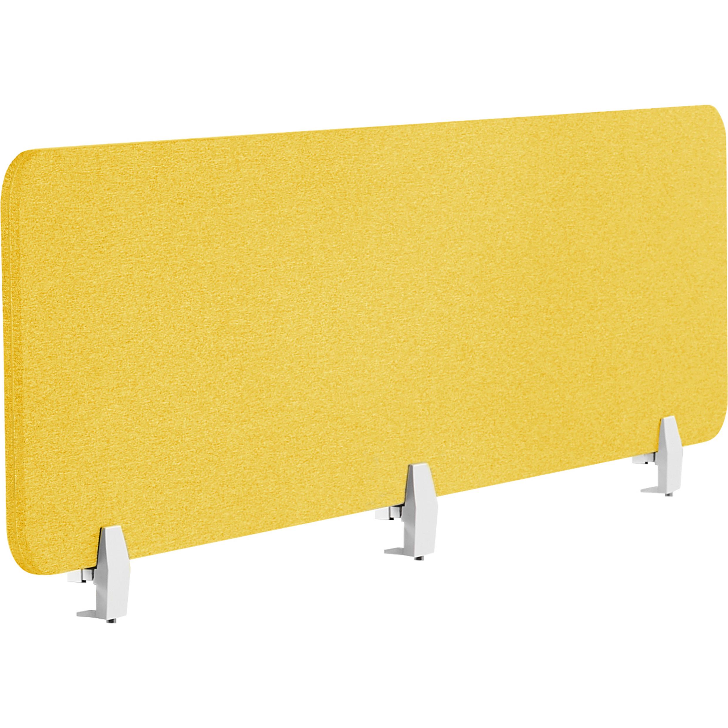 Beliani, Trennwand, Schreibtischtrennwand senfgelb 180 x 40 cm WALLY