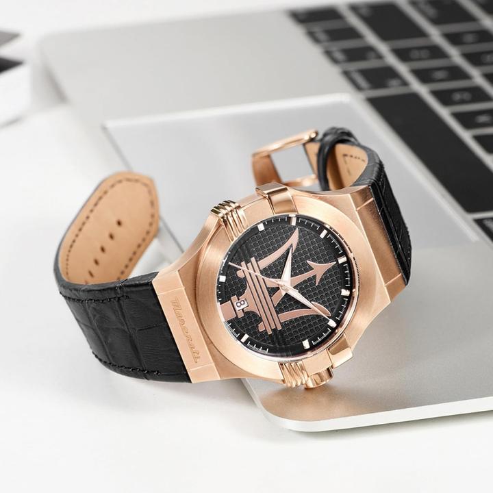 Immagine prodotto Maserati Orologio da Polso Analogico con Data, Edizione Limitata, Collezione Potenza (Orologio da polso analogico, 42 mm)
