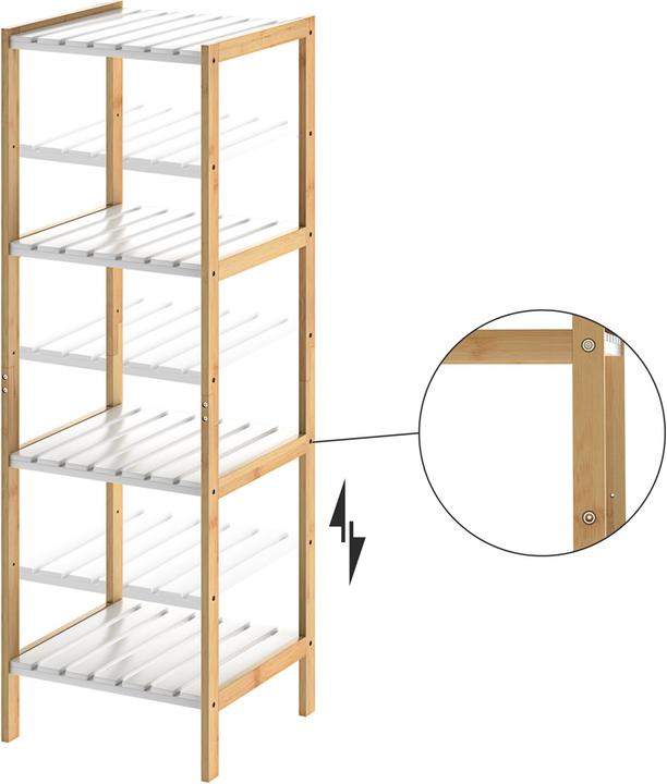 Image du produit Casaria Meuble étagère (33 x 34 x 110 cm)