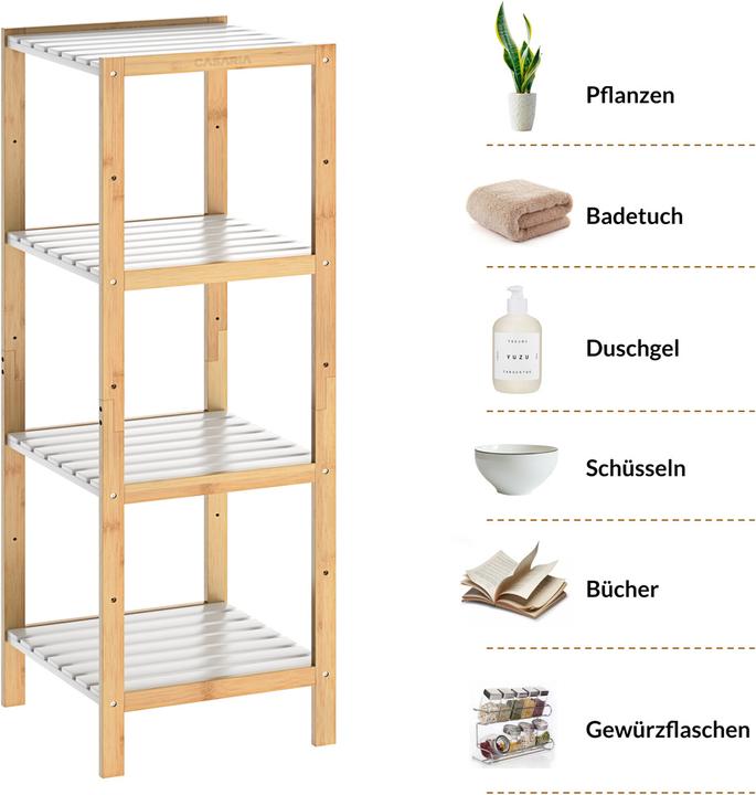 Image du produit Casaria Meuble étagère (33 x 34 x 110 cm)