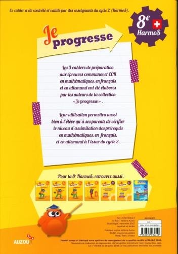 Produktbild Cahier de préparation aux épreuves communes et ECR 8ème harmos en Français (Französisch, Collectif, 2017)