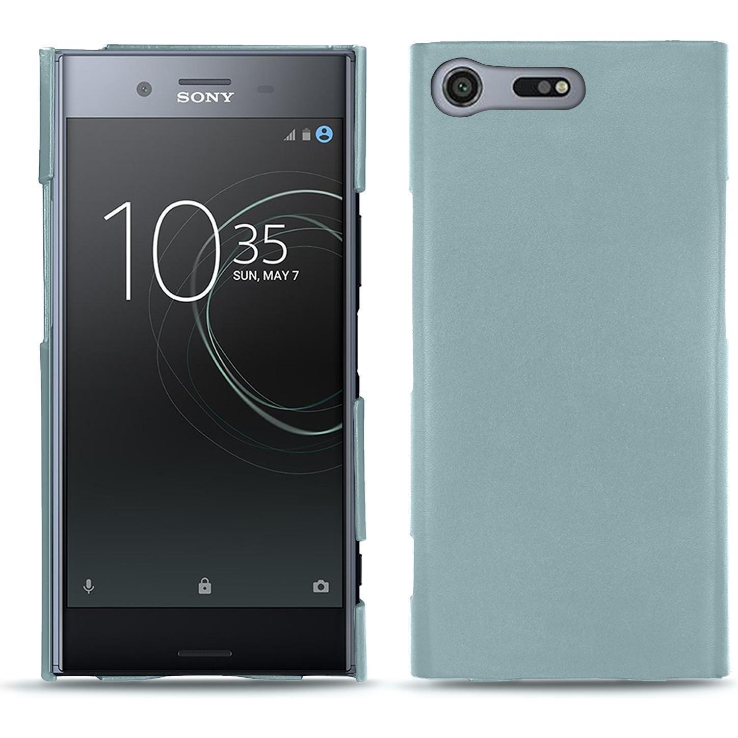 Noreve Lederschutzhülle (Sony Xperia XZ Premium), Smartphone Hülle, Blau