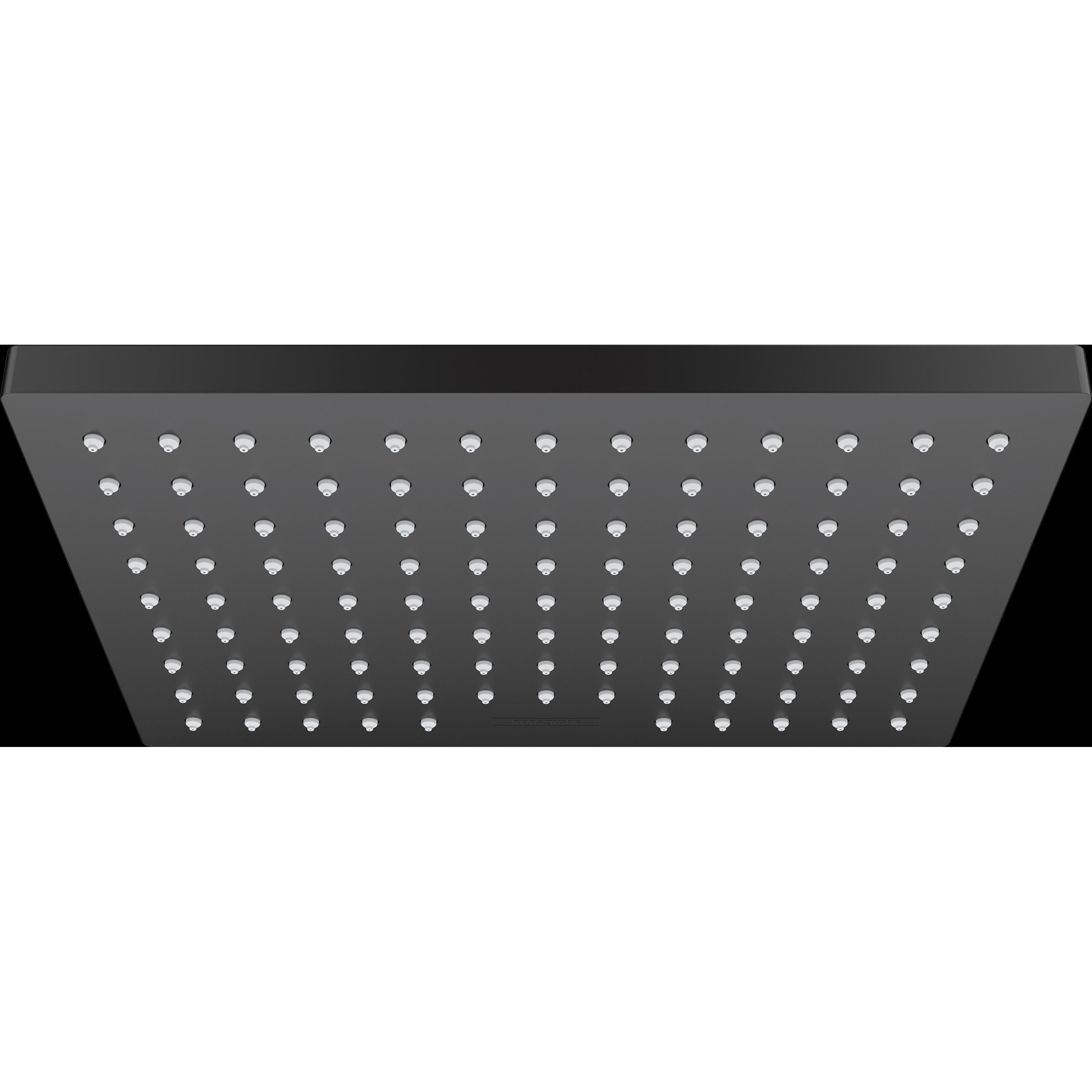 hansgrohe, Duschbrause, Kopfbrause VERNIS Shape 230 1jet, mattschwarz (1 Strahlarten, 12.40 l/min)
