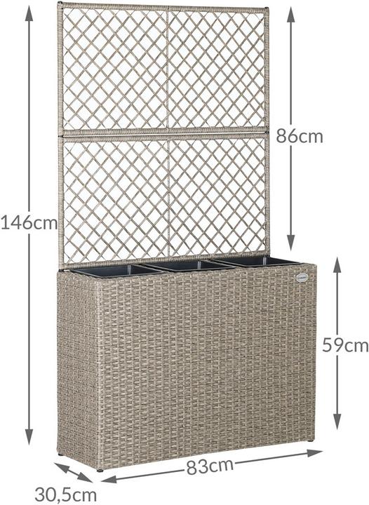 Produktbild Casaria Blumenkasten (83 x 64 x 38 cm)