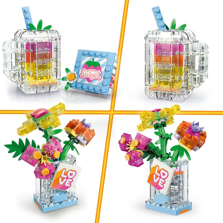 Produktbild LEGO Parfümflasche mit Blumendeko