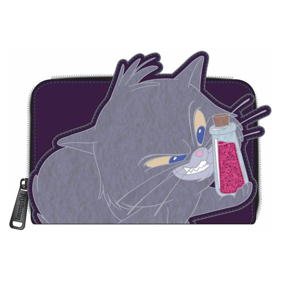 Loungefly, Vrouwen, Portemonnee, Disney By Porte-monnaie Keizers Nieuwe Groef Yzma Kitty, Paars