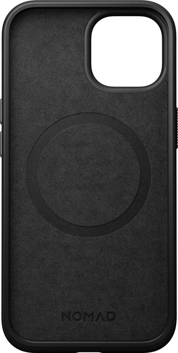 Actual product image Nomad Back Cover Modern Leather iPhone 15 Black (Apple iPhone 15)