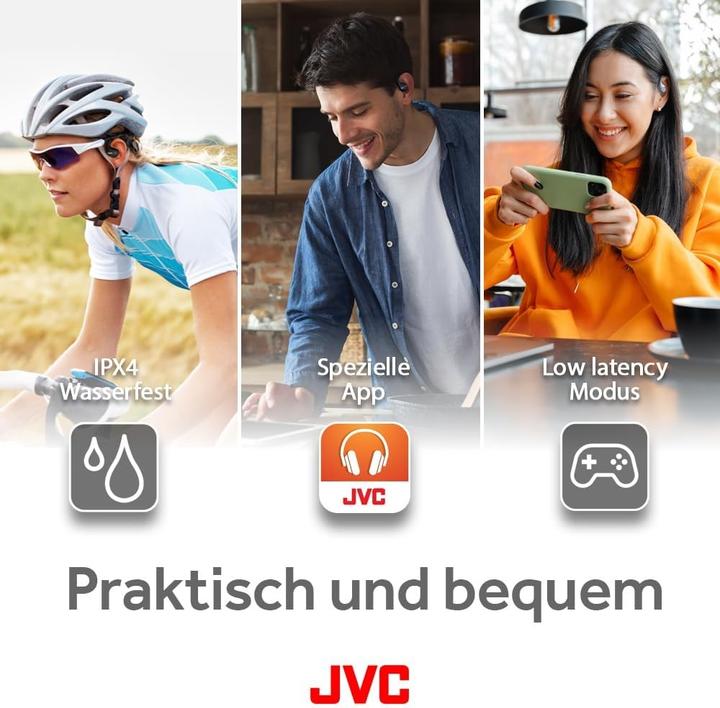 Image du produit JVC HA-NP50T-B (Pas de réduction du bruit, 9.50 h, Sans fil)