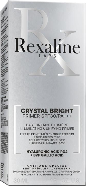 Actual product image Rexaline Brightening base SPF 30 Crystal Bright (Primer) 30 ml (Transparent)