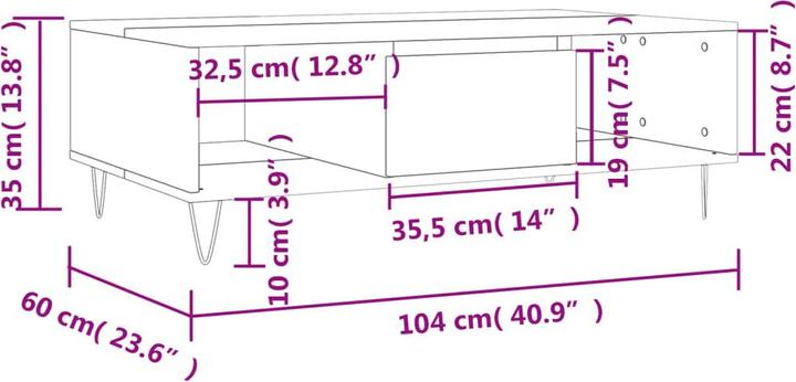 Image du produit vidaXL Couchtisch
