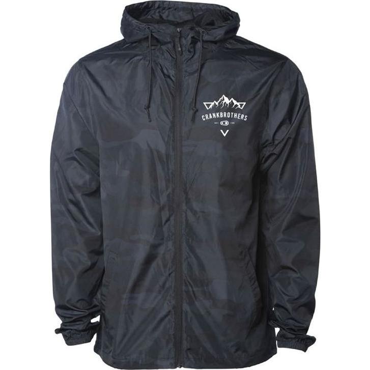 Crankbrothers, Herren, Velojacke, Mountain Windbreaker Range Men, black camo, XL (XL), Schwarz, XL