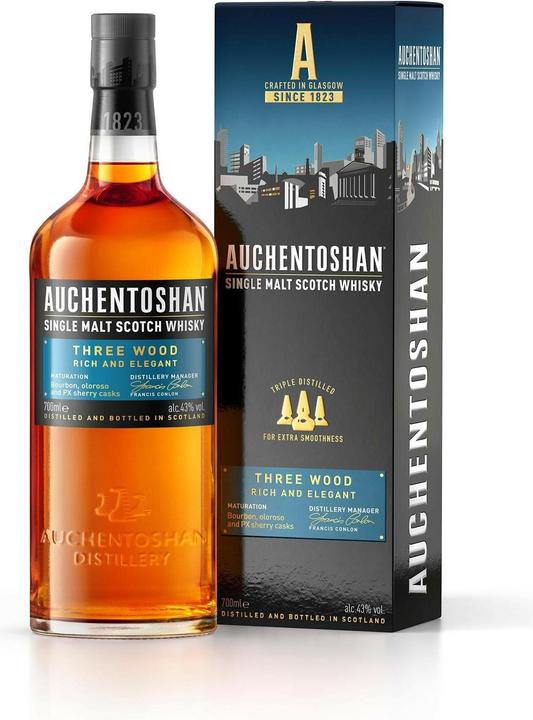 Immagine prodotto Auchentoshan Tre Legno (Single Malt, Whisky scozzese, 1 x 70 cl)