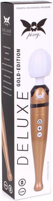 Actual product image Pixey Deluxe Gold Edition Wand Vibrator