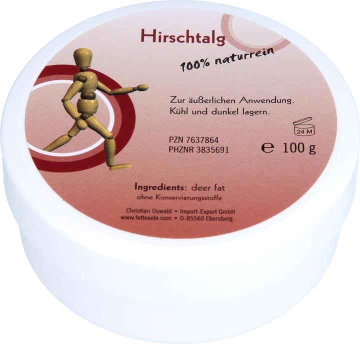 Hirschtalg 100% naturrein, 100 g (Körpercreme)